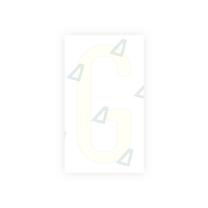Alite Nanofilm for US (California) license plates - Symbol "G" - Alite