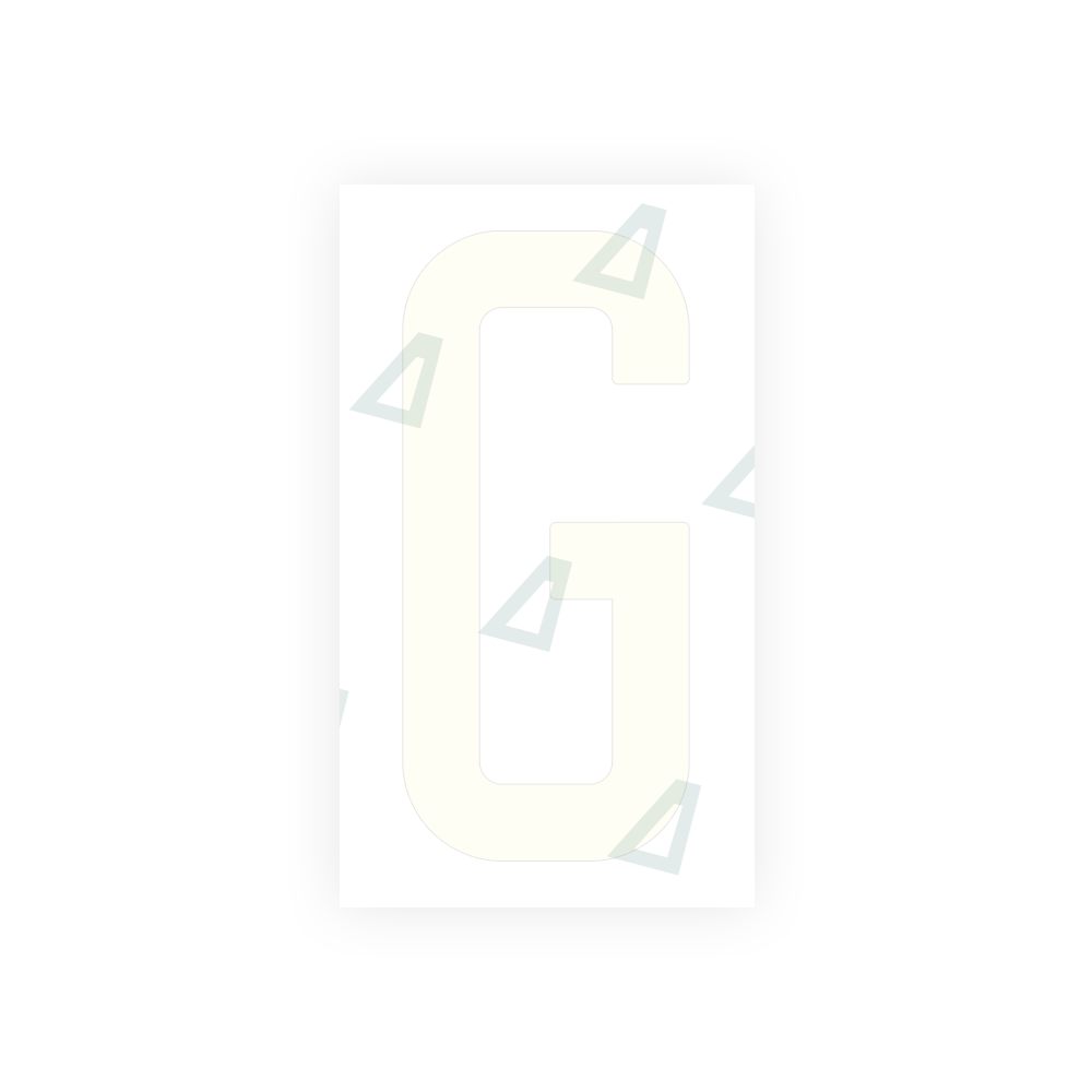Alite Nanofilm for US (New Jersey) Moto license plates - Symbol "G" - Alite