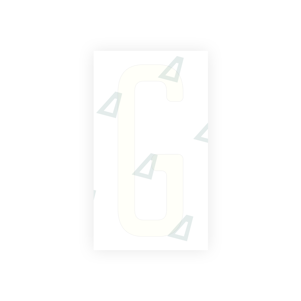 Alite Nanofilm for US (Washington State) license plates - Symbol "G" - Alite