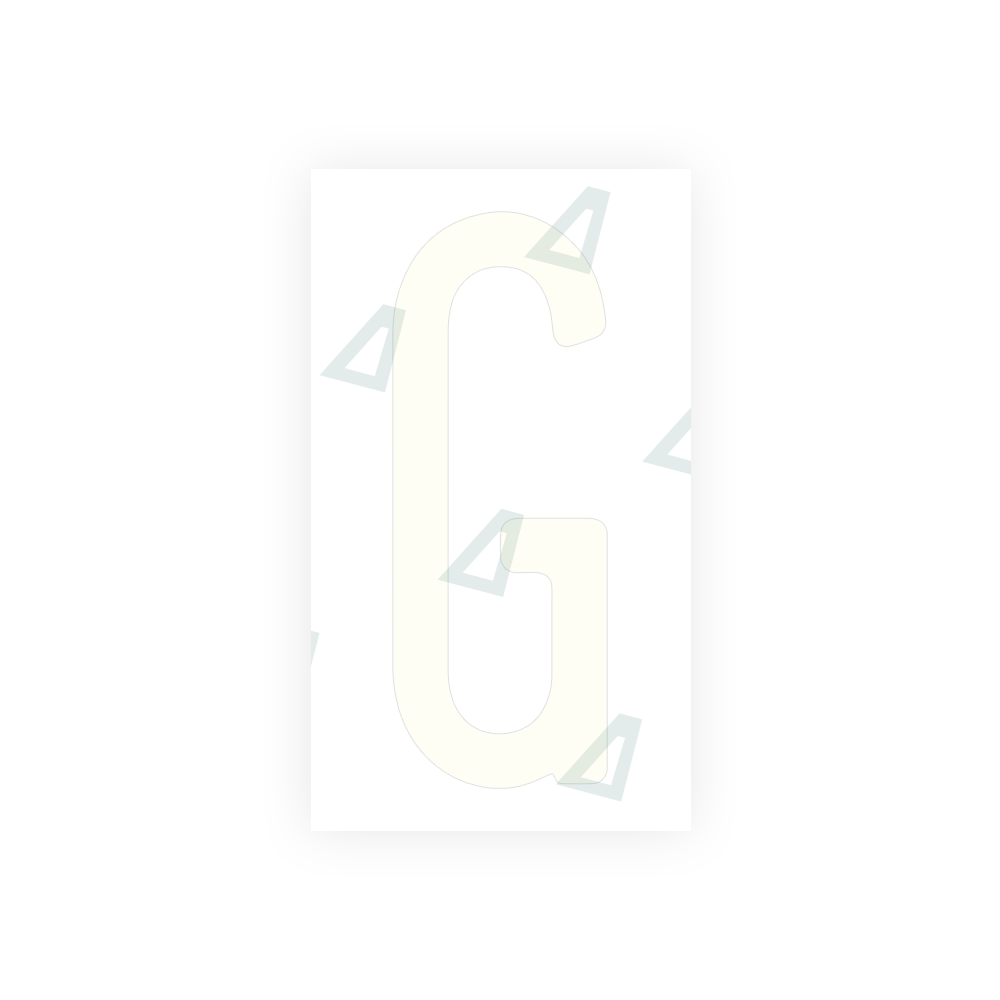 Alite Nanofilm for US (Pennsylvania) license plates - Symbol "G" - Alite