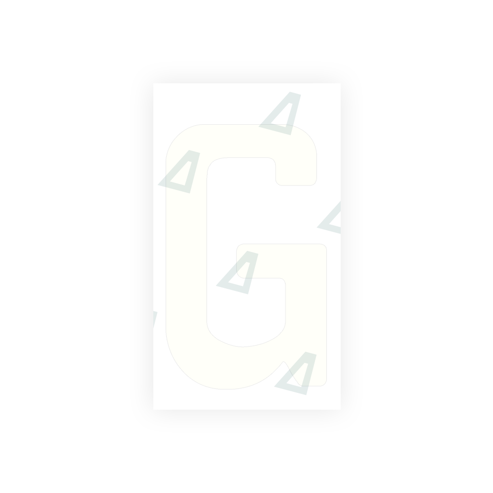 Alite Nanofilm for Uruguay license plates - Symbol "G" - Alite