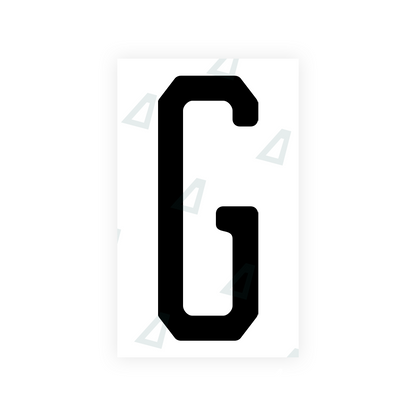 Alite Nanofilm for US (New Jersey - Embossed) license plates - Symbol "G" - Alite