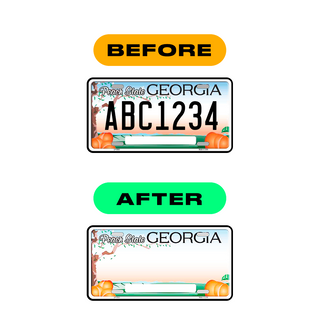 Alite Nanofilm for US (Georgia 2012 - 1 - Square) license plates - Symbol "I" - Alite