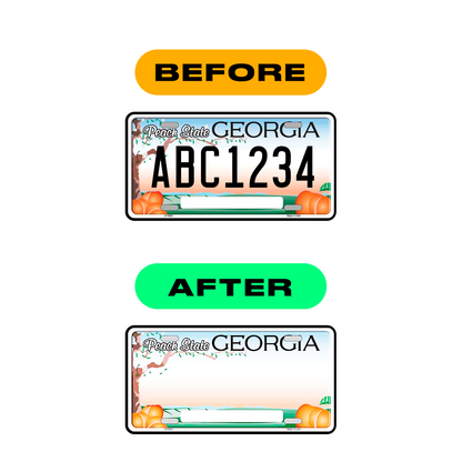 Alite Nanofilm for US (Georgia 2012 - 1 - Square) license plates - Symbol "I" - Alite