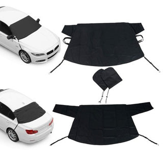 Costway Car Front and Rear Windshield Cover 600D Oxford Automotive Window