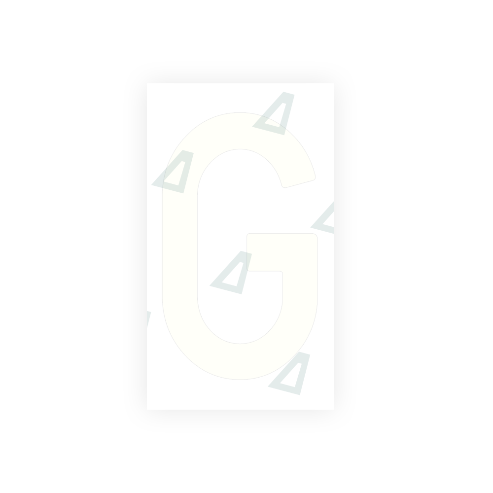 Alite Nanofilm for Spain Flat license plates - Symbol "G" - Alite