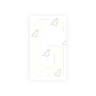Alite Nanofilm for Tanzania (standard) license plates - Symbol "G"