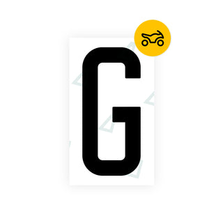 Alite Nanofilm for US (New Jersey) Moto license plates - Symbol "G" - Alite