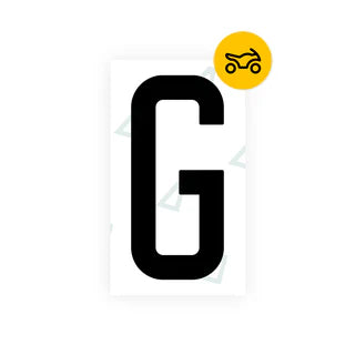Alite Nanofilm for US (Oklahoma) Moto license plates - Symbol "G" - Alite