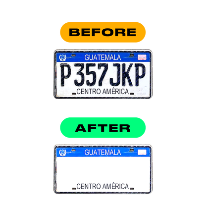 Alite Nanofilm for Guatemala license plates - Symbol "Z" - Alite