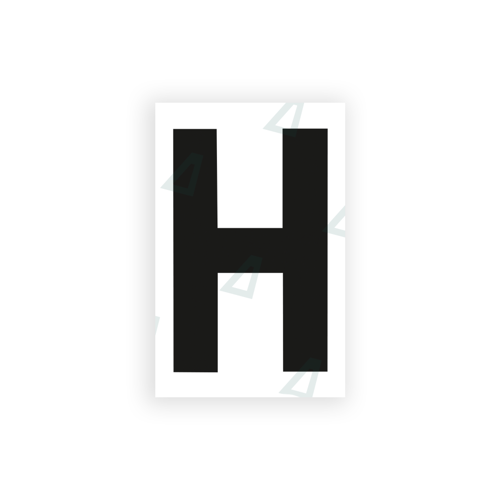 Alite Nanofilm for United Kingdom license plates - Symbol "H" - Alite
