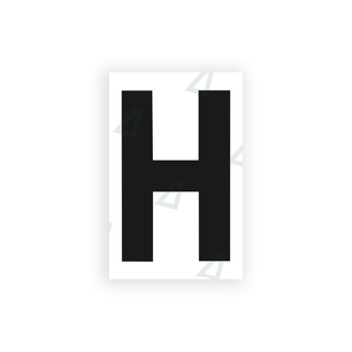 Alite Nanofilm for United Kingdom license plates - Symbol "H" - Alite
