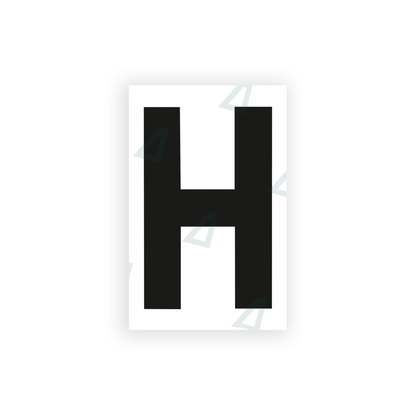 Alite Nanofilm for United Kingdom license plates - Symbol "H" - Alite