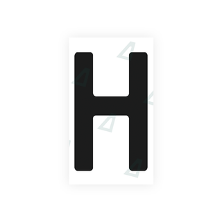 Alite Nanofilm for Uruguay license plates - Symbol "H" - Alite