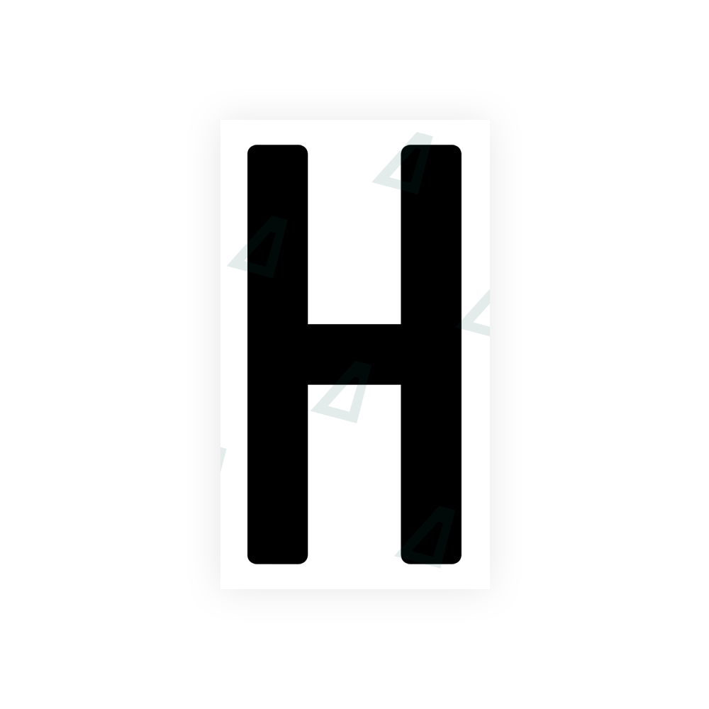 Alite Nanofilm for India license plates - Symbol "H" - Alite