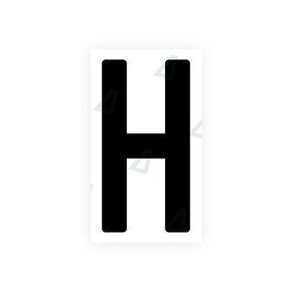 Alite Nanofilm for India license plates - Symbol "H" - Alite