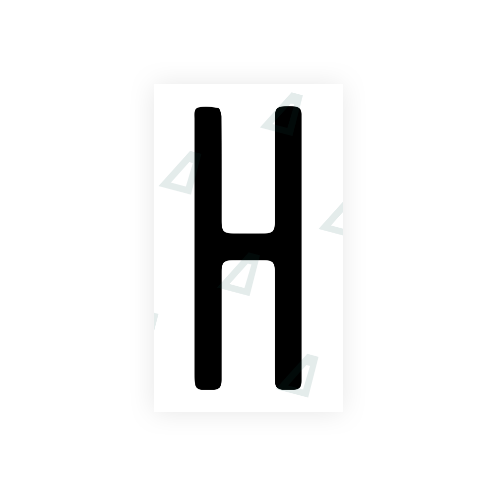 Alite Nanofilm for US (Illinois 2006 - Round) license plates - Symbol "H" - Alite
