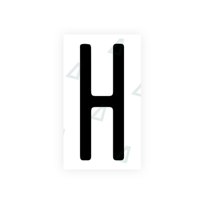 Alite Nanofilm for US (Illinois 2006 - Round) license plates - Symbol "H" - Alite