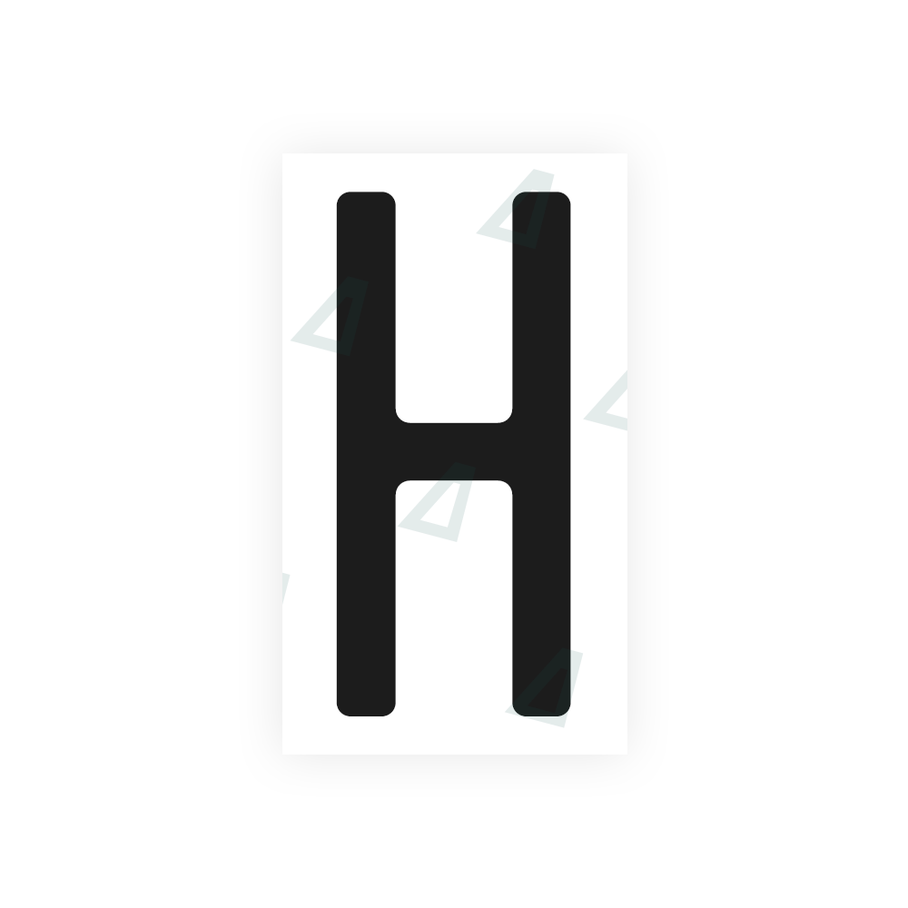 Alite Nanofilm for US (Quebec) license plates - Symbol "H" - Alite