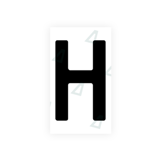 Alite Nanofilm for Uzbekistan number plates - Symbol "H" - Alite
