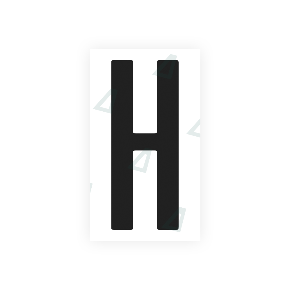 Alite Nanofilm for US (Ohio 2021) license plates - Symbol "H" - Alite
