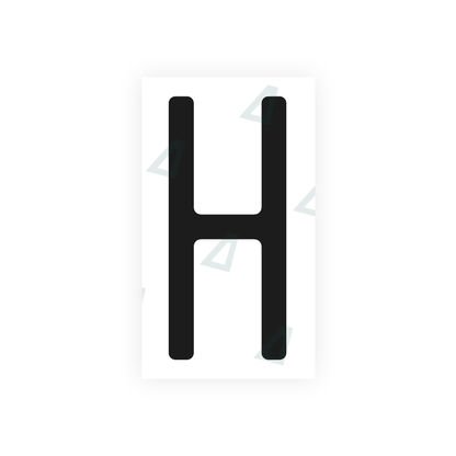 Alite Nanofilm for US (Massachusetts) license plates - Symbol "H" - Alite