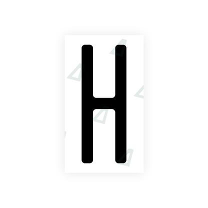 Alite Nanofilm for US (Wisconsin) license plates - Symbol "H" - Alite