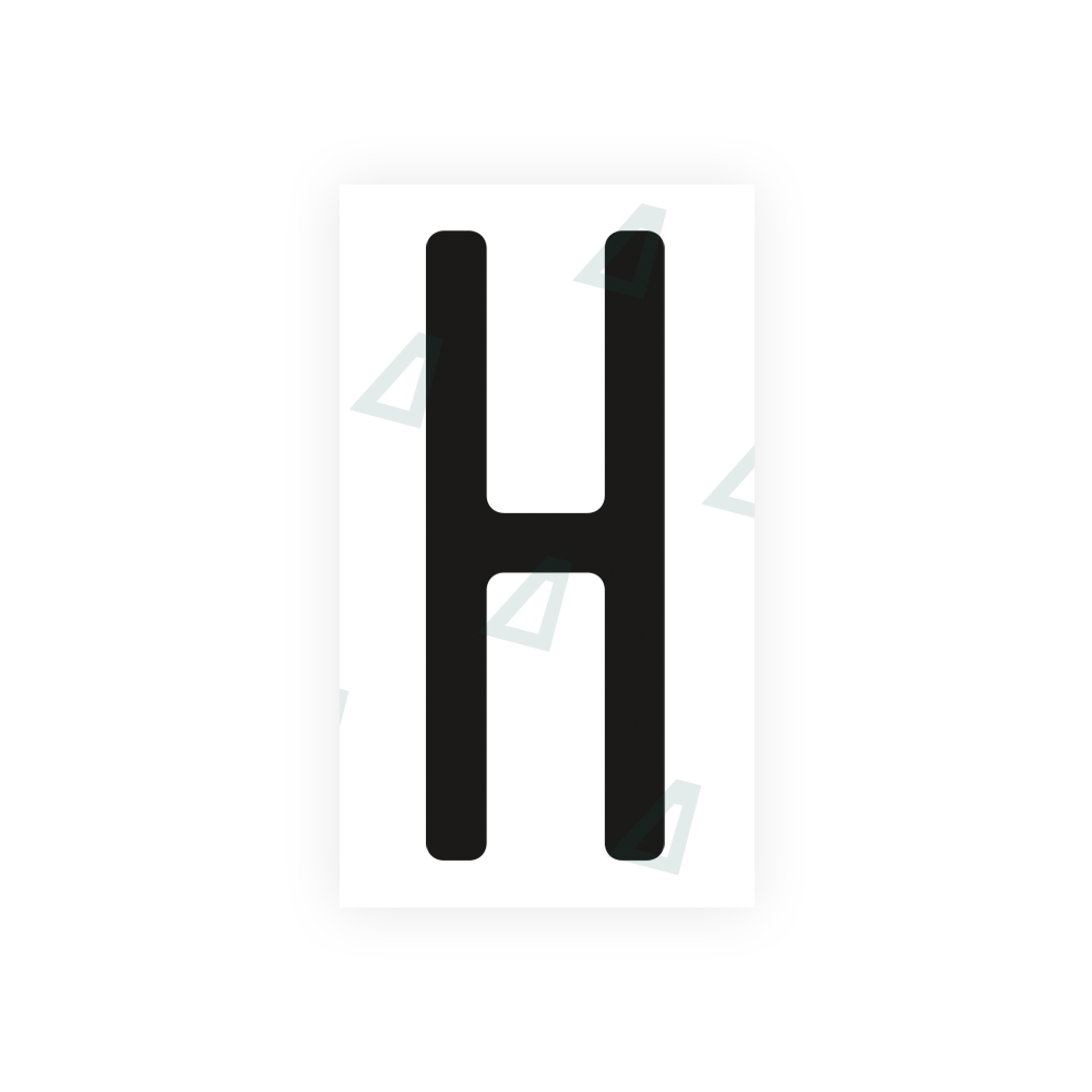 Alite Nanofilm for US (Ohio 2013) license plates - Symbol "H" - Alite