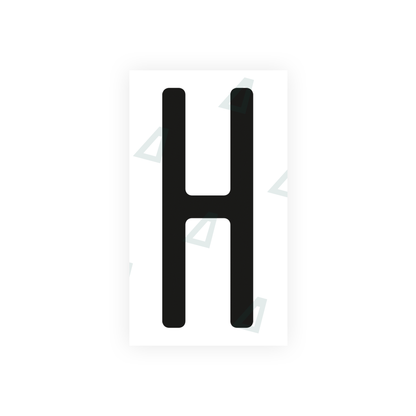Alite Nanofilm for US (Ohio 2013) license plates - Symbol "H" - Alite