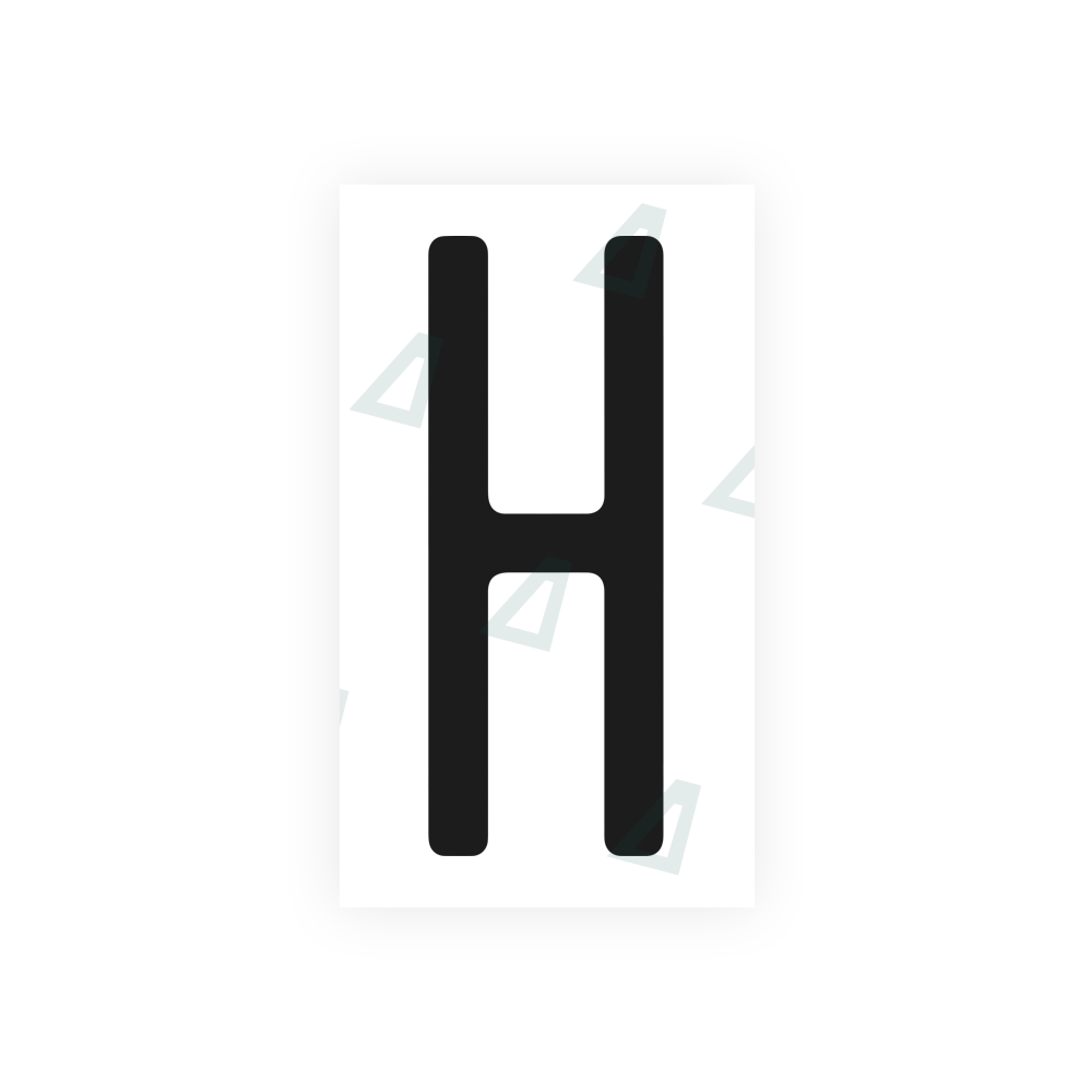 Alite Nanofilm for US (Florida 2003) license plates - Symbol "H" - Alite