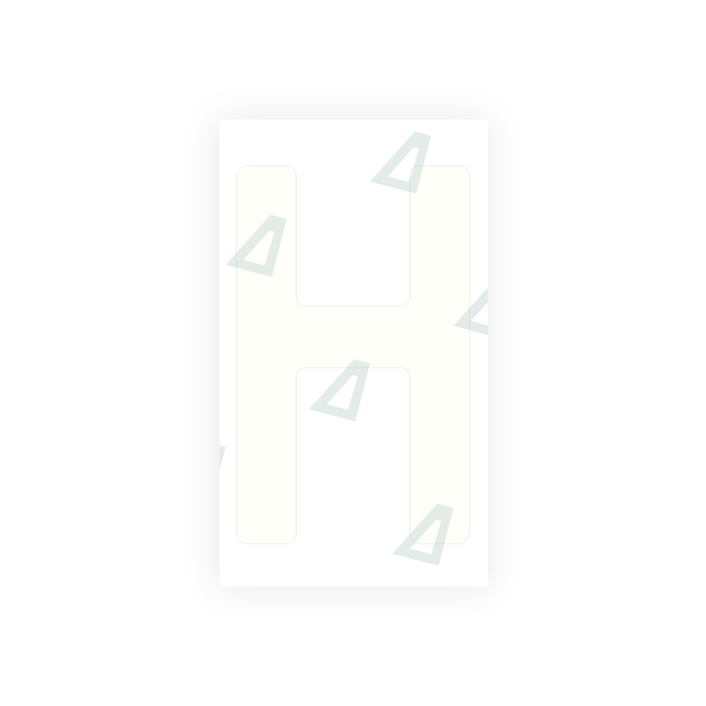 Alite Nanofilm for Uruguay license plates - Symbol "H" - Alite