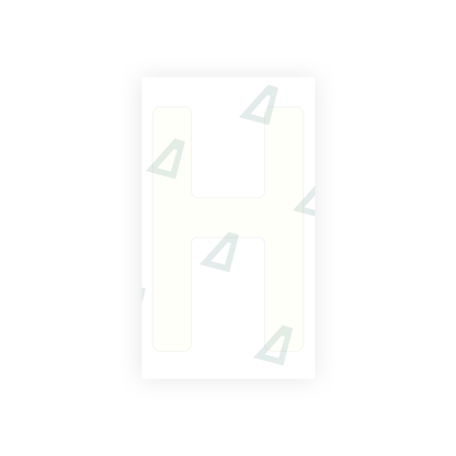 Alite Nanofilm for Uruguay license plates - Symbol "H" - Alite