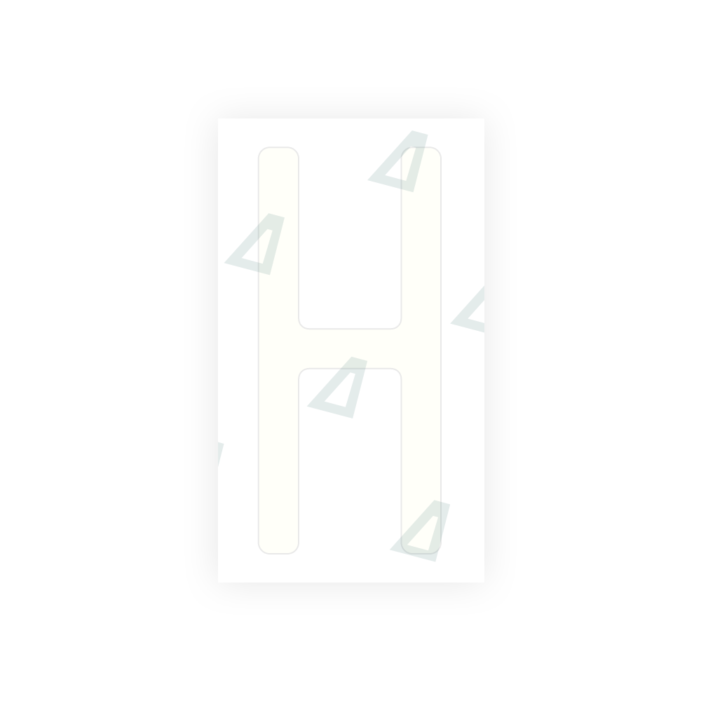 Alite Nanofilm for US (Massachusetts) license plates - Symbol "H" - Alite