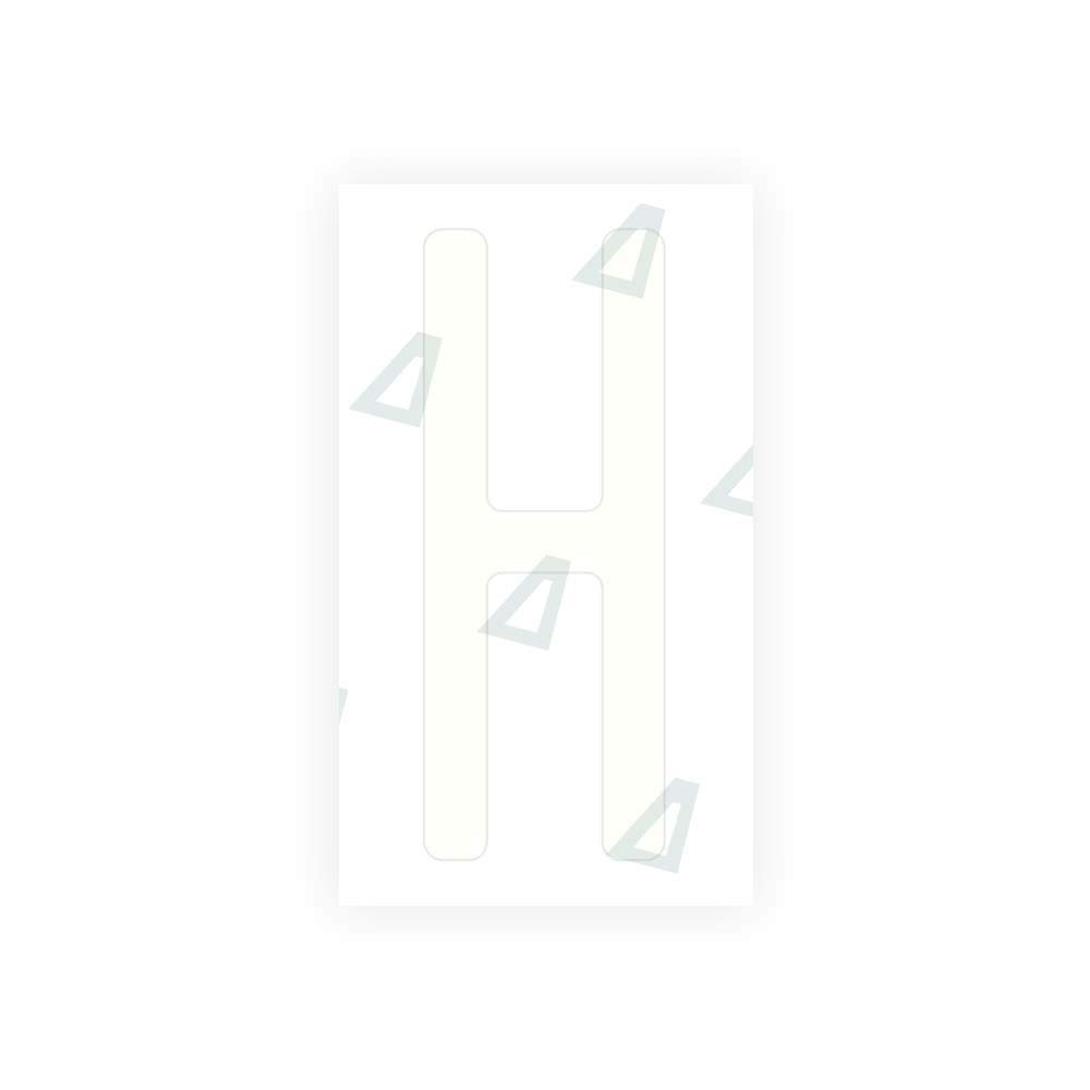 Alite Nanofilm for US (Ohio 2013) license plates - Symbol "H" - Alite