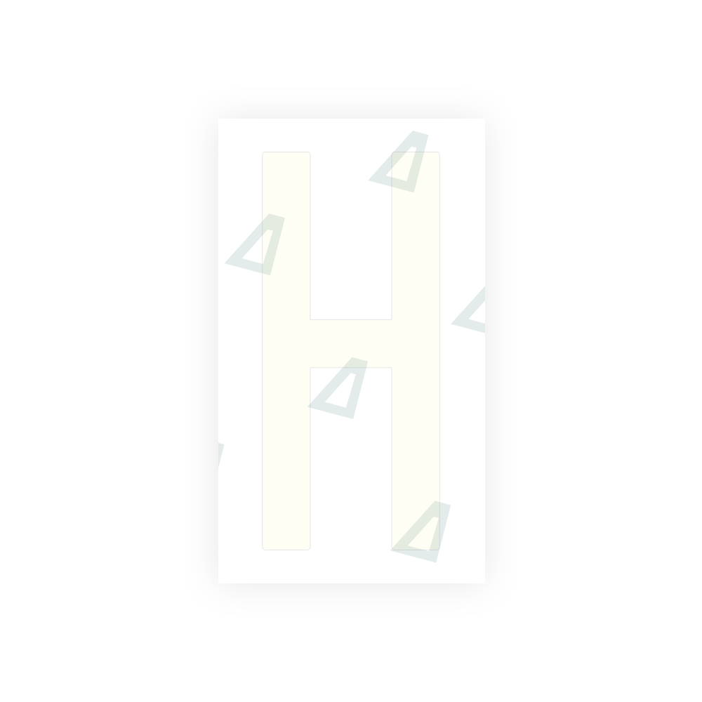 Alite Nanofilm for US (New Jersey) Moto license plates - Symbol "H" - Alite