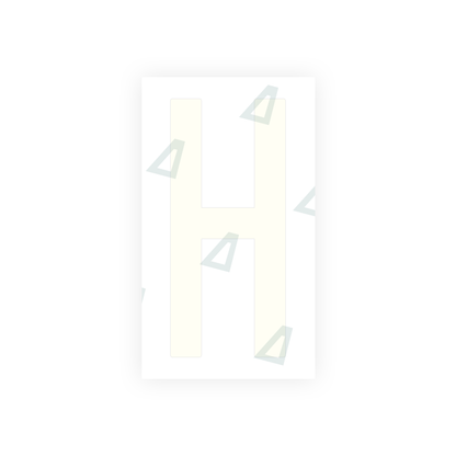 Alite Nanofilm for US (New Jersey) Moto license plates - Symbol "H" - Alite