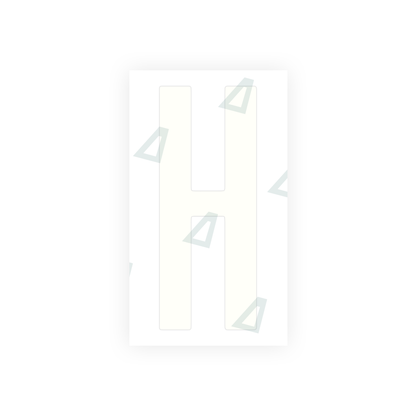 Alite Nanofilm for US (Ohio 2021) license plates - Symbol "H" - Alite