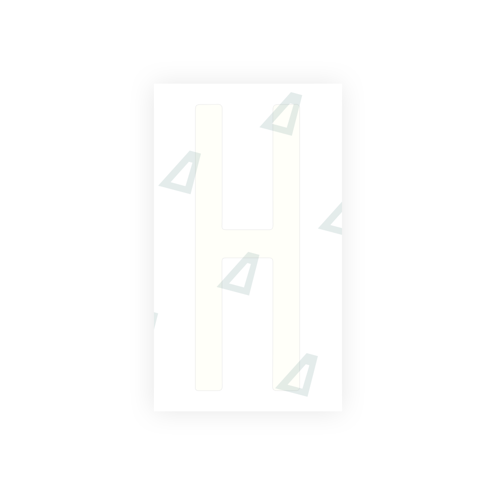 Alite Nanofilm for US (New York 1986) license plates - Symbol "H" - Alite