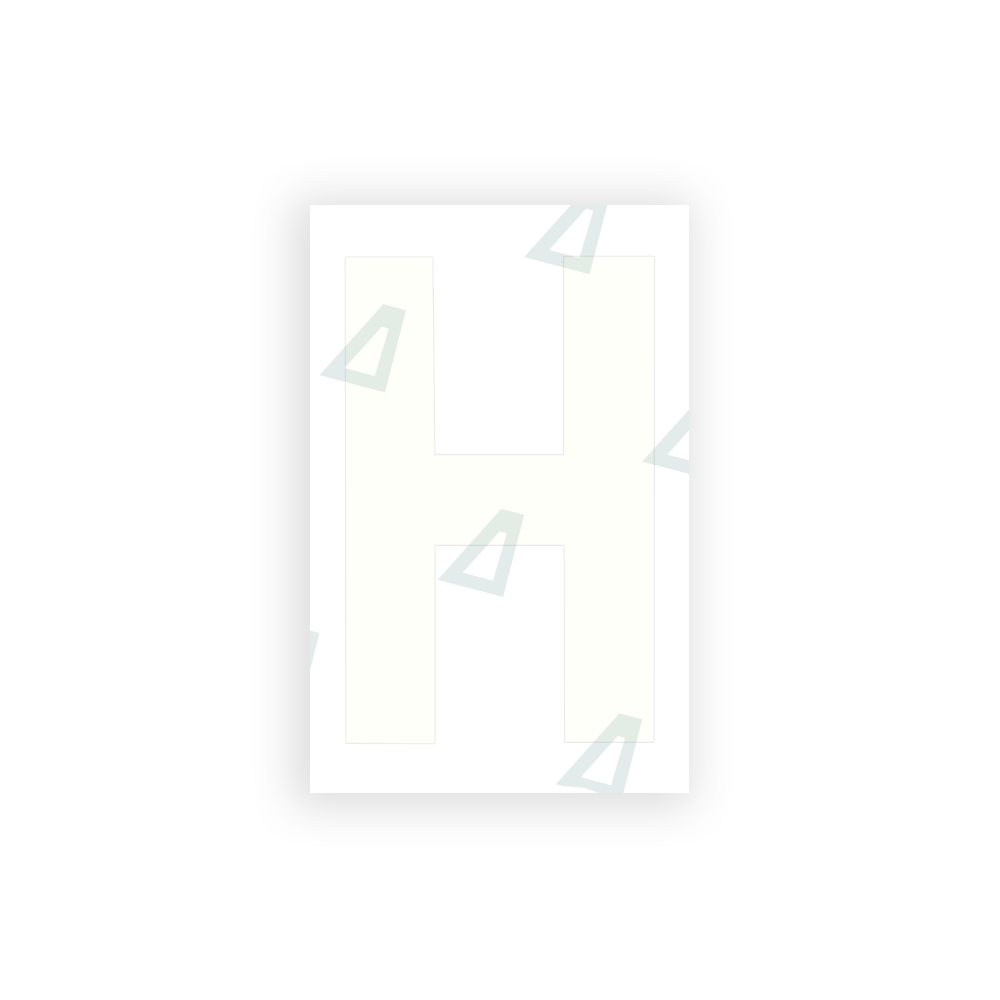 Alite Nanofilm for United Kingdom license plates - Symbol "H" - Alite