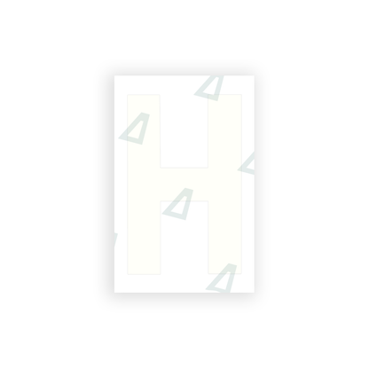 Alite Nanofilm for United Kingdom license plates - Symbol "H" - Alite