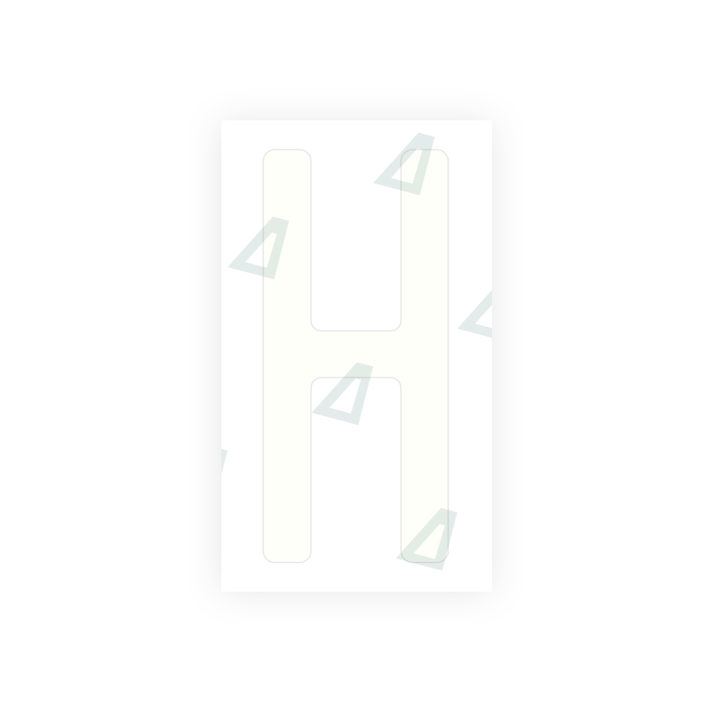 Alite Nanofilm for US (Quebec) license plates - Symbol "H" - Alite