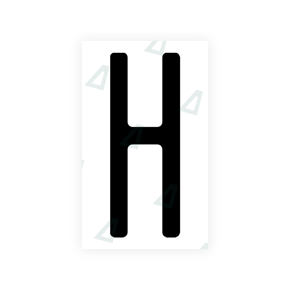 Alite Nanofilm for US (New Jersey - Embossed) license plates - Symbol "H" - Alite