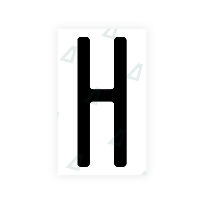 Alite Nanofilm for US (New Jersey - Embossed) license plates - Symbol "H" - Alite