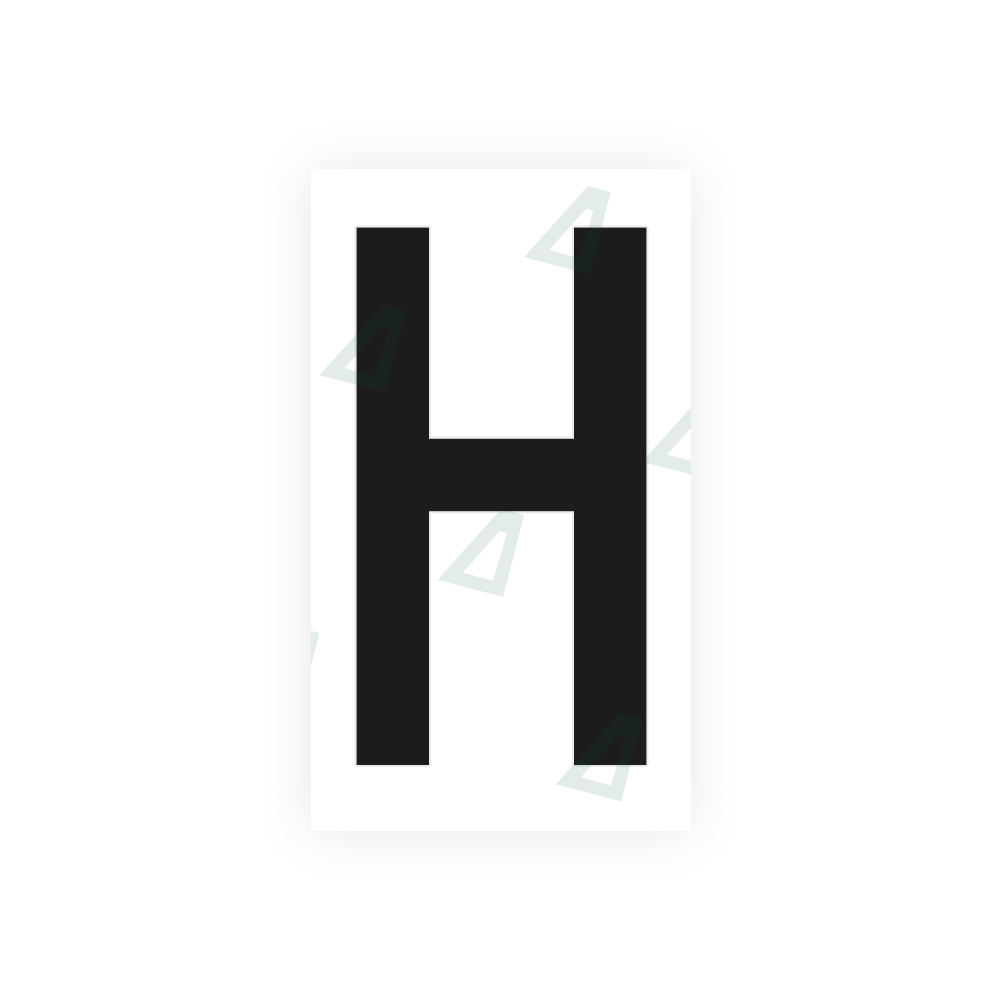 Alite Nanofilm for France license plates - Symbol "H" - Alite