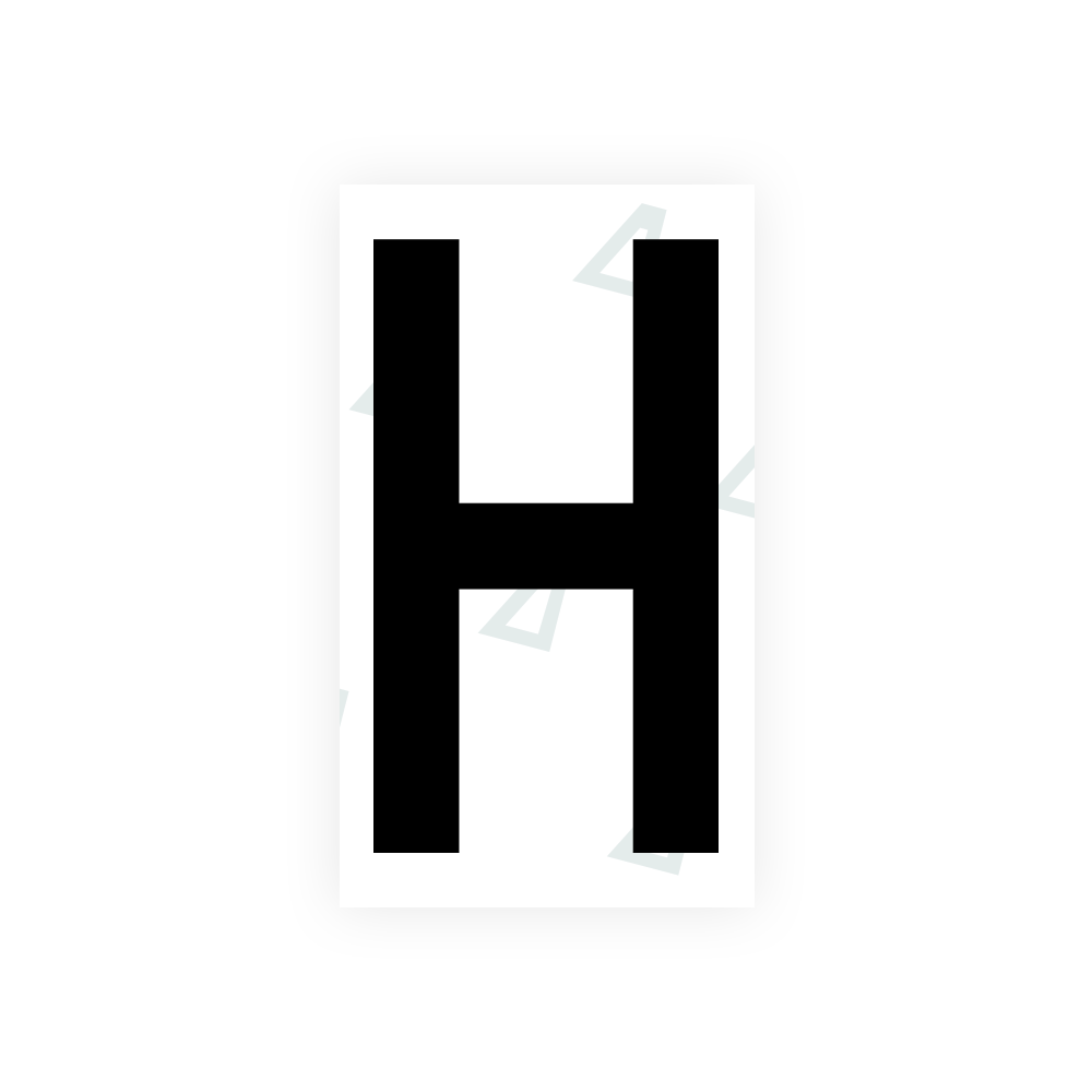 Alite Nanofilm for Greece license plates - Symbol "H" - Alite