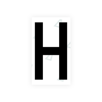 Alite Nanofilm for Greece license plates - Symbol "H" - Alite