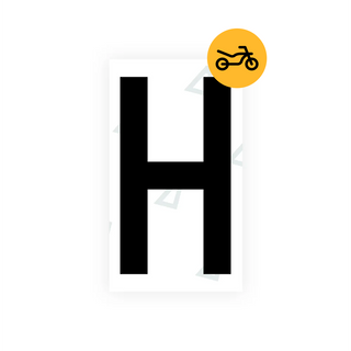 Alite Nanofilm for Greece moto license plates - Symbol "H" - Alite
