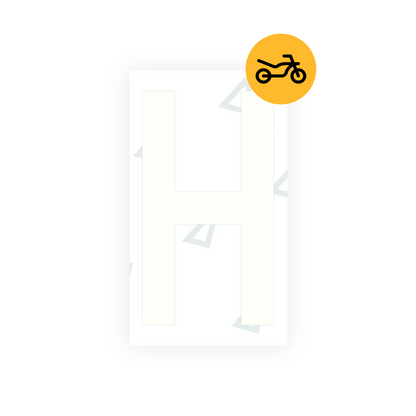 Alite Nanofilm for Greece moto license plates - Symbol "H" - Alite