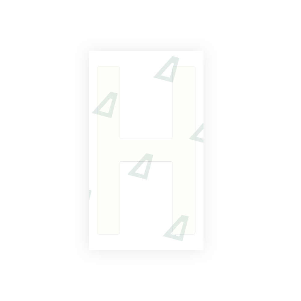 Alite Nanofilm for Spain Flat license plates - Symbol "H" - Alite