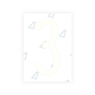 Nanofilme Alite para placas de veículos dos EUA (Havaí) - Símbolo "3"